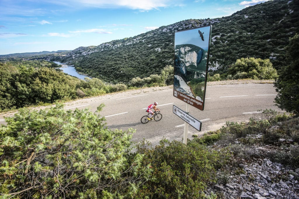 triathlon gorges 2019 vélo route