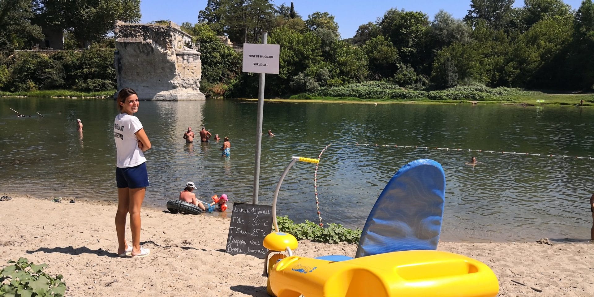 plage pont cassé saint just d'ardèche