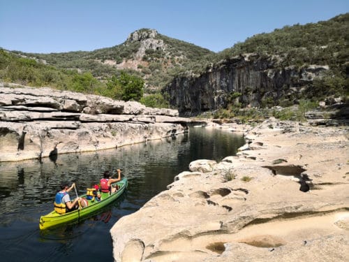 canoe gorges ardeche automne