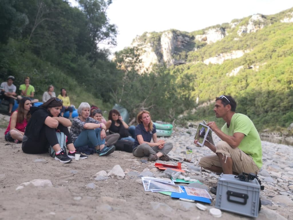 animations nature bivoauc gorges ardeche