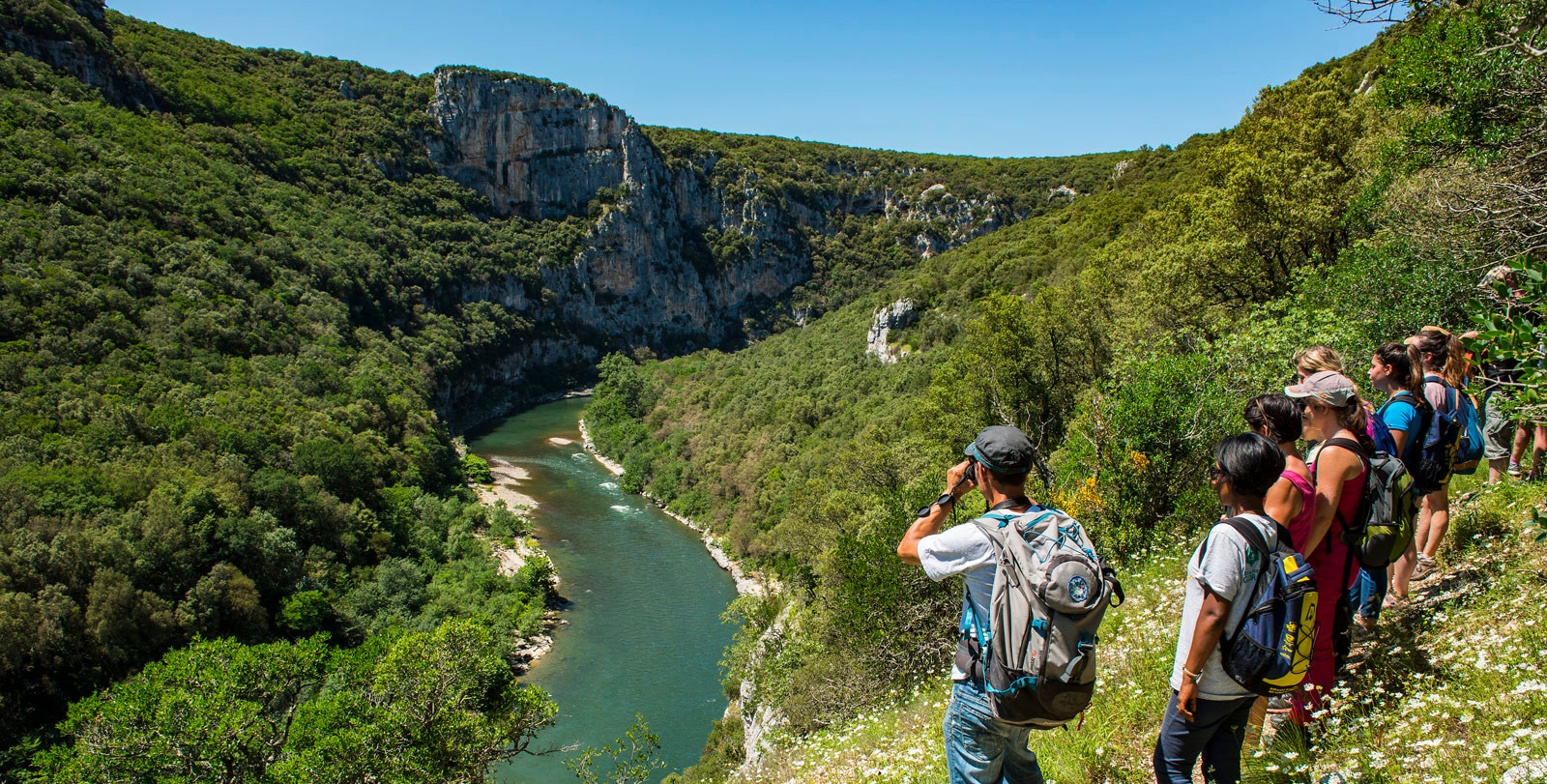 slide balade gorges ardeche© Matthieu Dupont